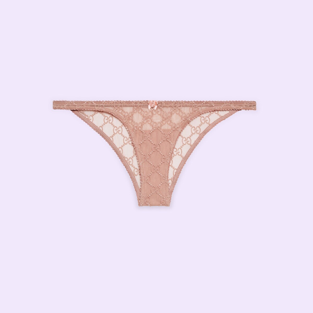 GG embroidered tulle briefs - 1