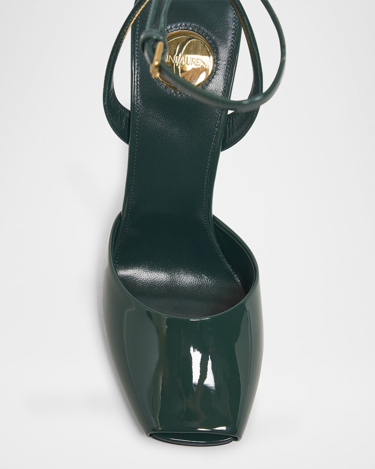La Scandale Patent Ankle-Strap Sandals - 6