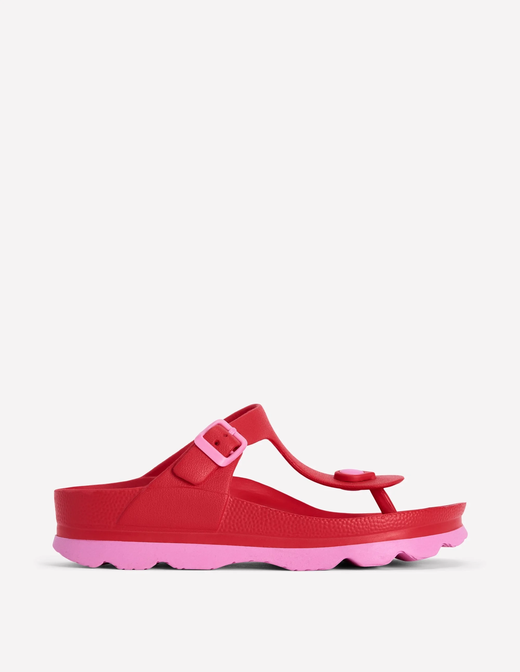 Lyla Toe Post Sandals-Red/Pink - 1