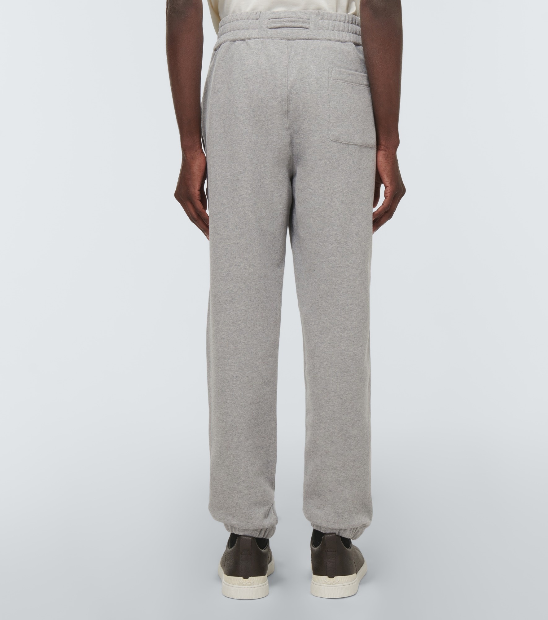 Logo cotton sweatpants - 4