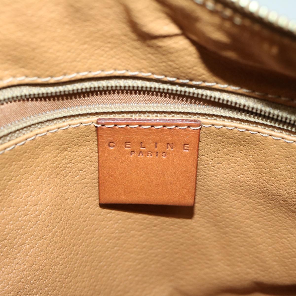 CELINE Macadam Canvas Hand Bag Pvc Brown - 15