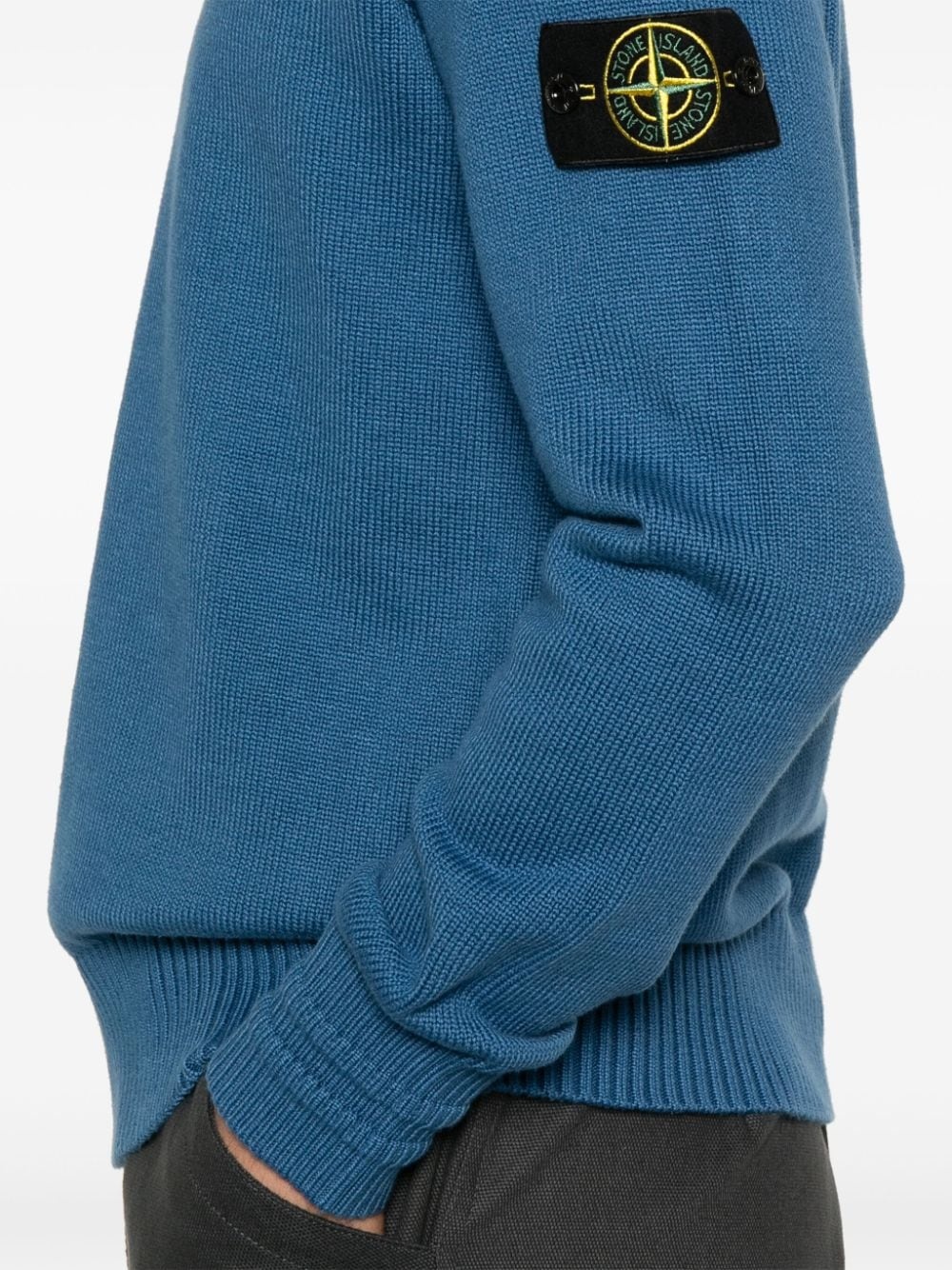 Compass-badge sweater - 5