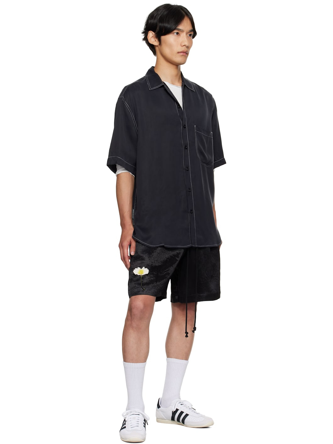 Black S/S Oversized Shirt - 4