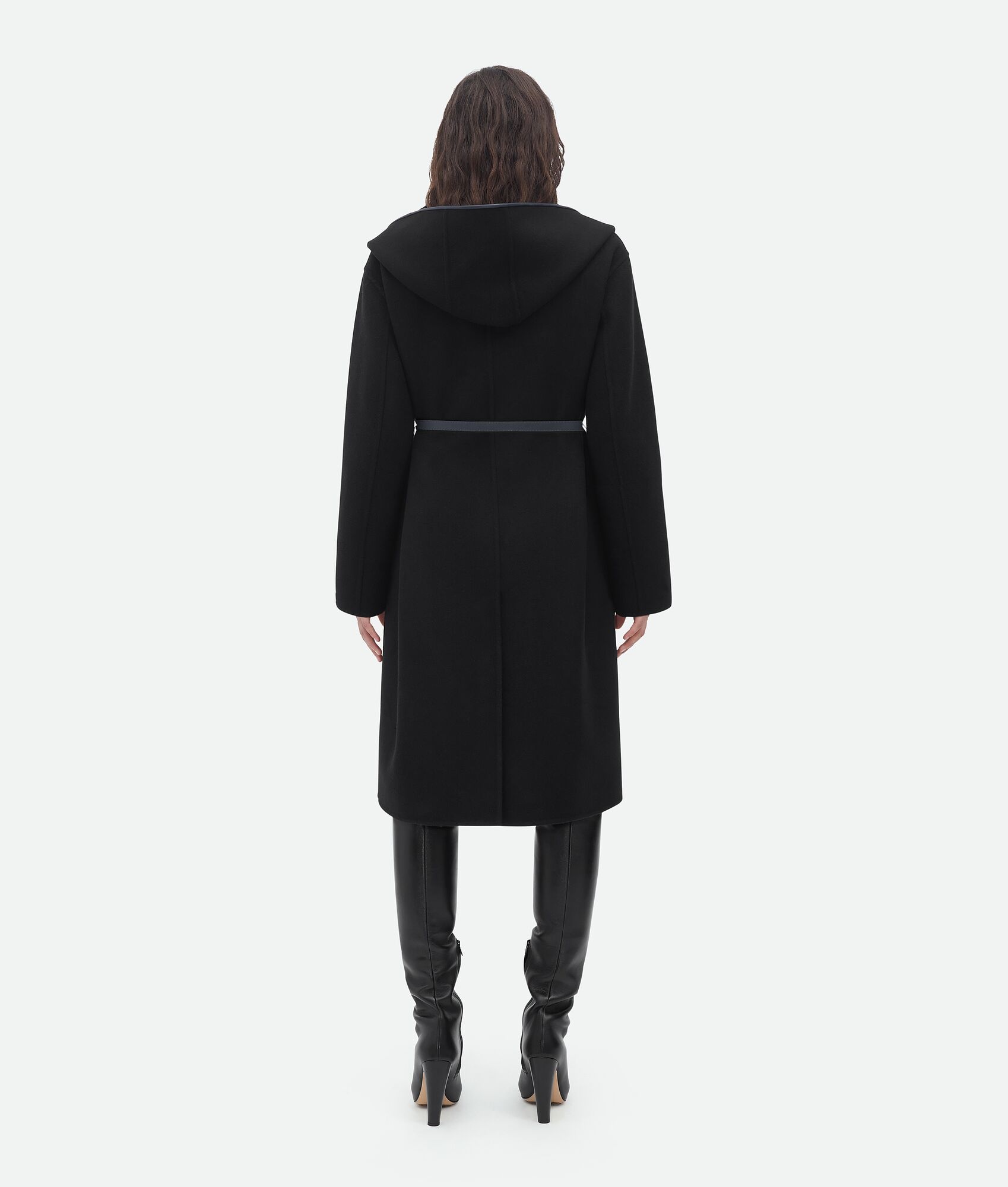 Wool And Cashmere Hooded Coat - 3