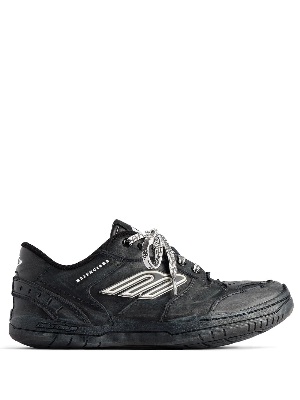 Balenciaga Men Hamptons Worn-Out Effect Sneakers - 1