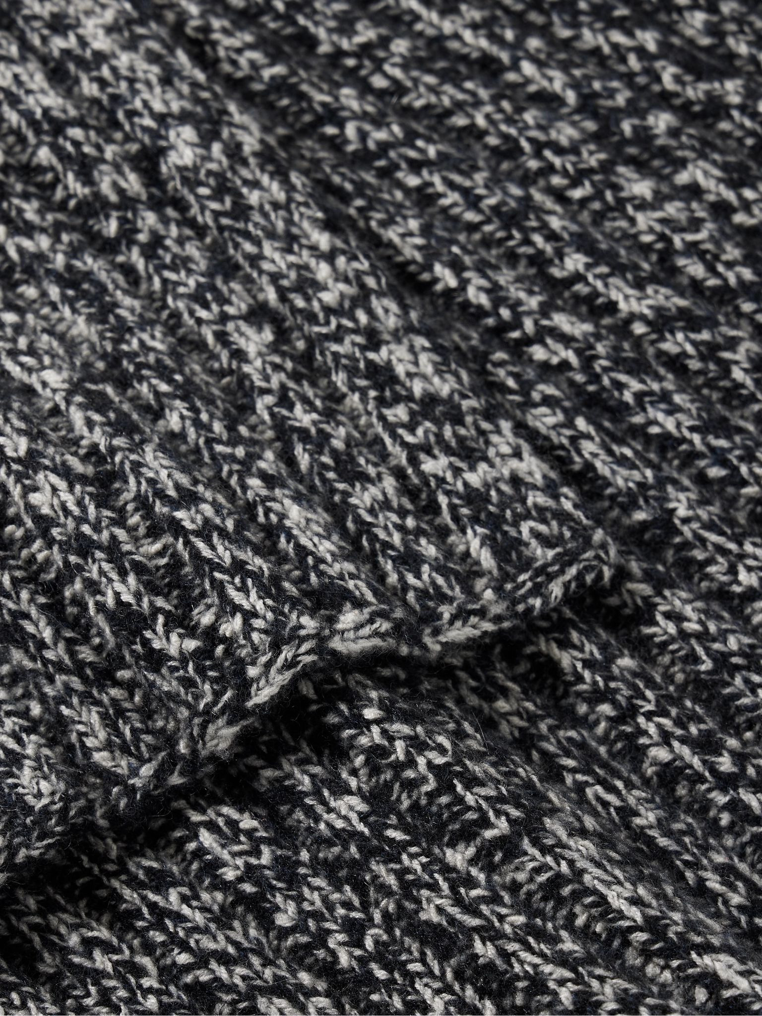 Alagna Ribbed Cashmere-Blend Scarf Gray - 3