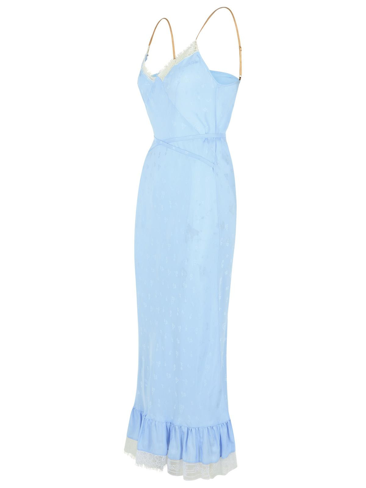 Moschino Light Blue Silk Misot Dress Women - 2
