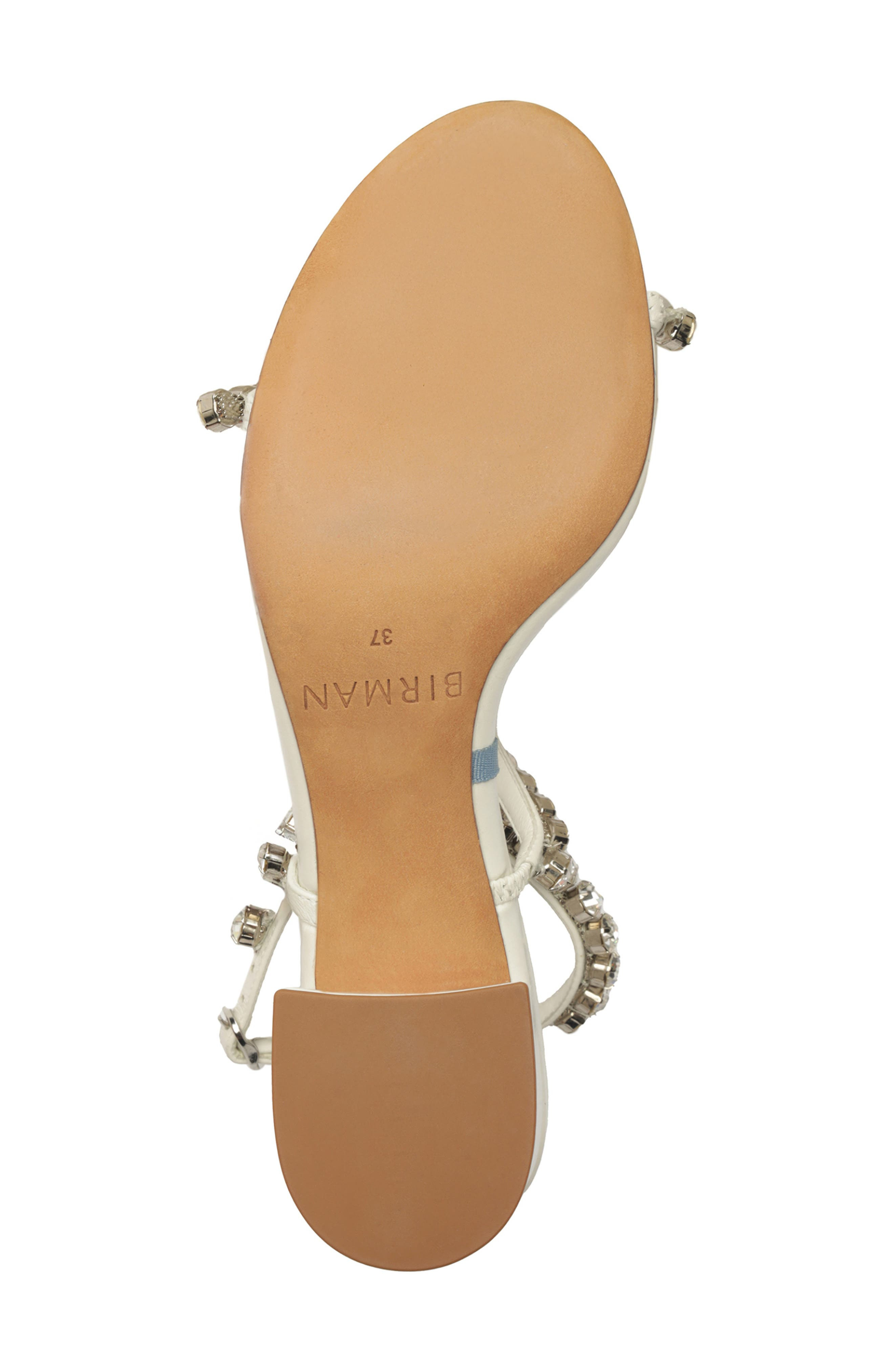 Alexandre Birman Alexa Crystal Strap Sandal in White at Nordstrom - 6