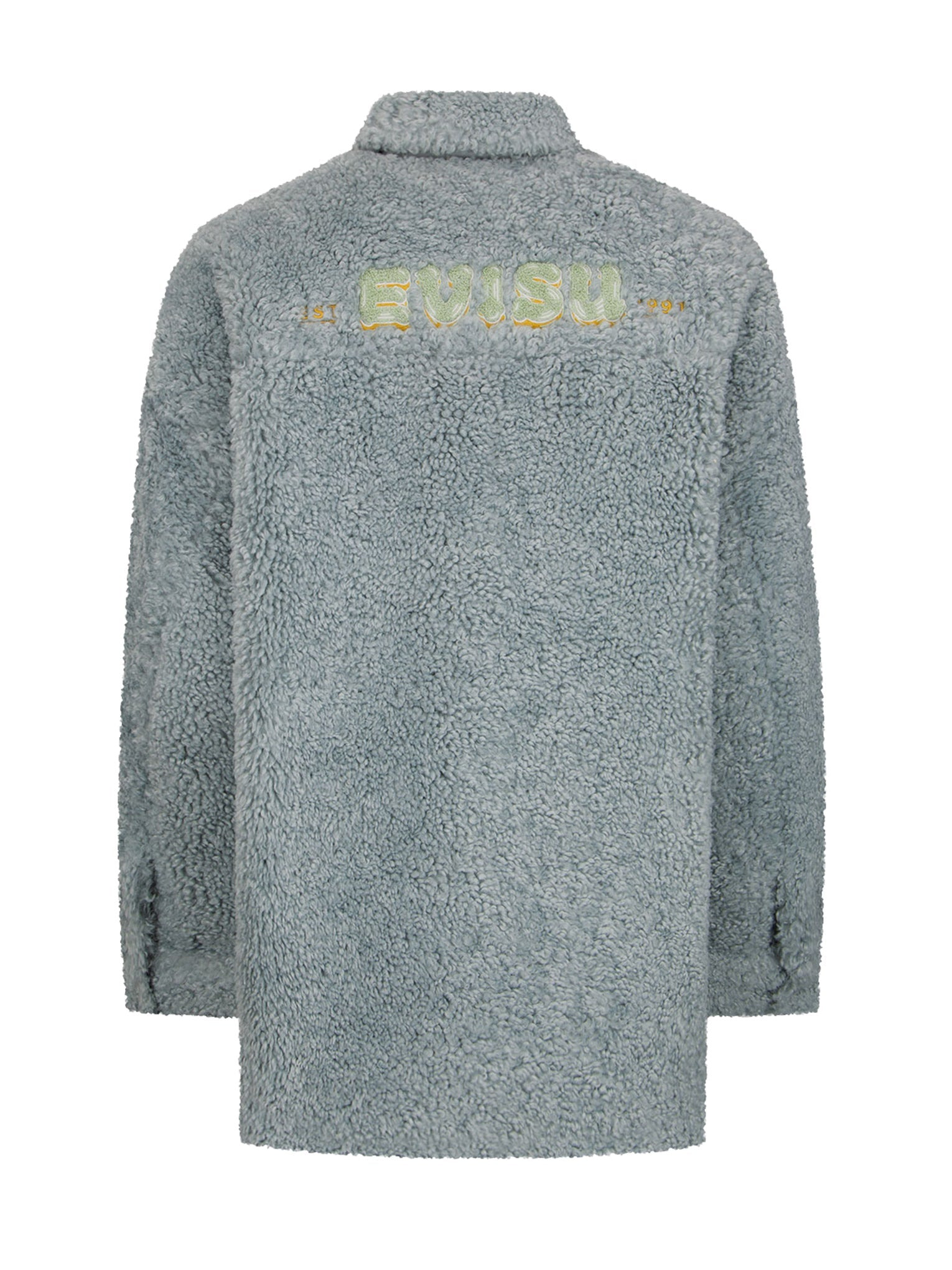 LOGO APPLIQUÉ SHERPA SHIRT JACKET - 11
