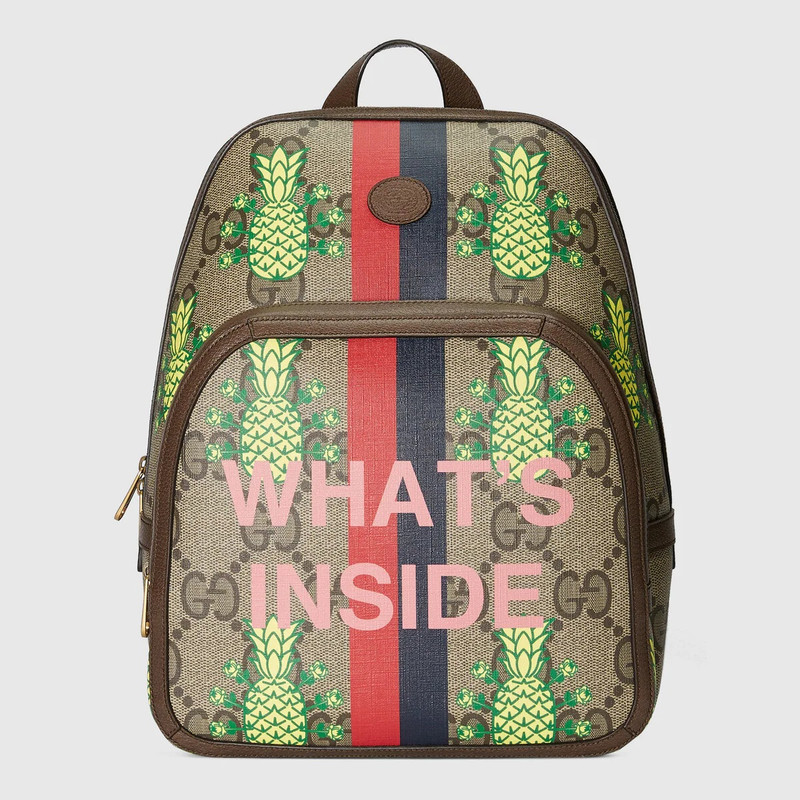 Gucci Pineapple GG Supreme backpack 1