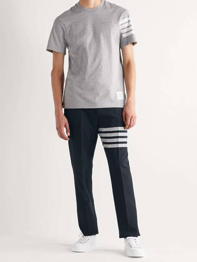 Thom Browne Grey Slim-Fit Tapered Striped Wool Suit Trousers outlook