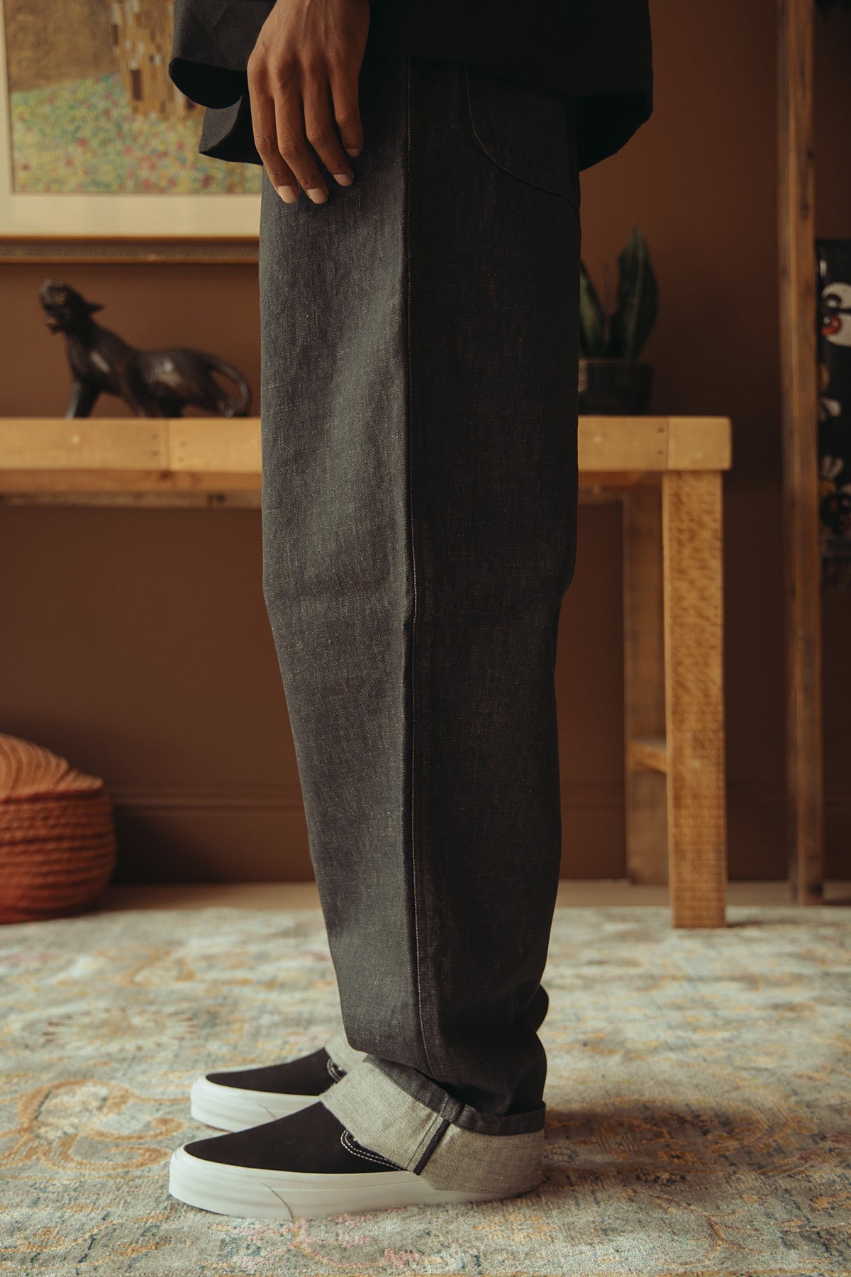 5pkt Jean - Grey 12oz One Wash Denim - 3