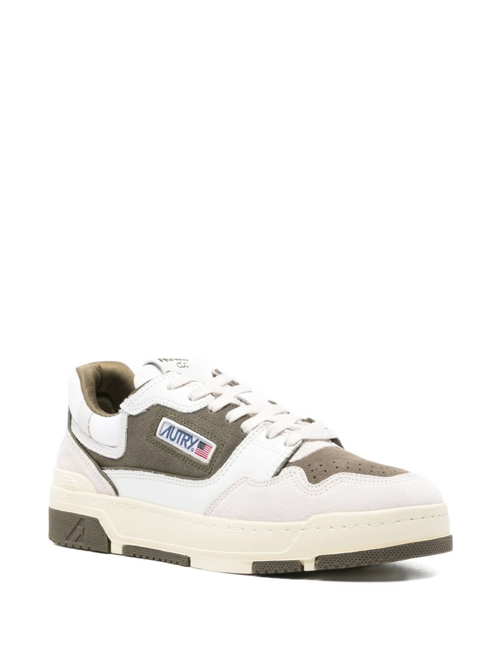 leather panelled trainers - 2