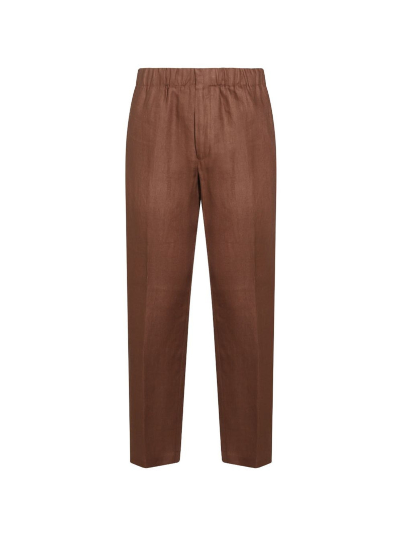 pleated straight-leg trousers 1