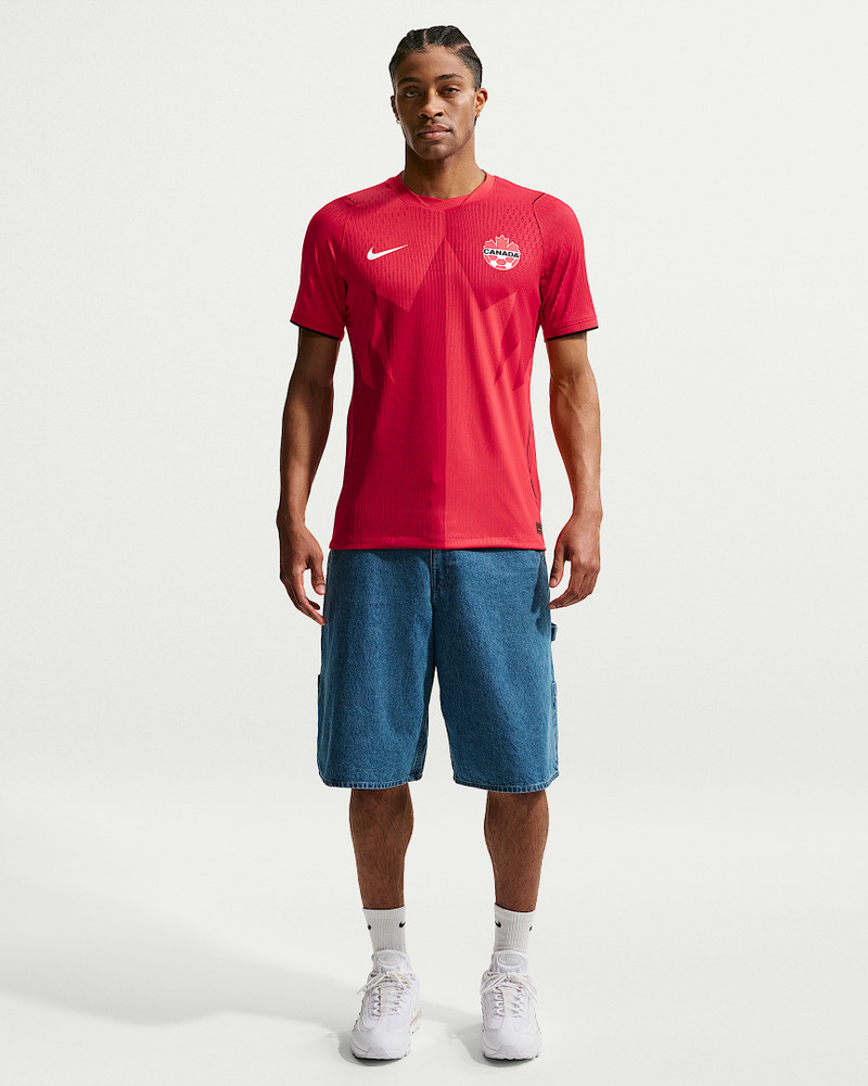 Canada Soccer 2026 Match Home Men's Nike Aero-FIT Soccer Jersey 4