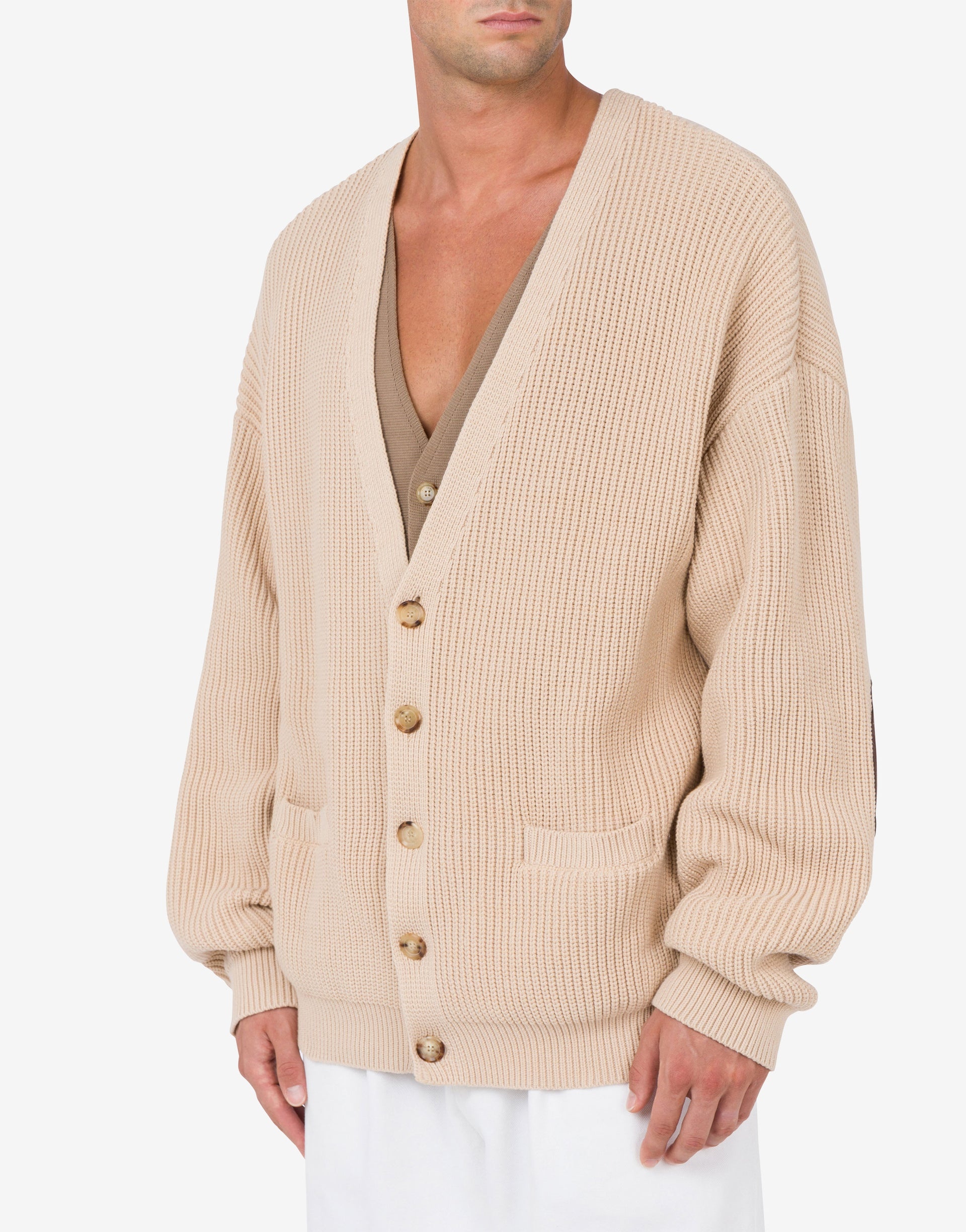 ORGANIC COTTON BLEND CARDIGAN - 1