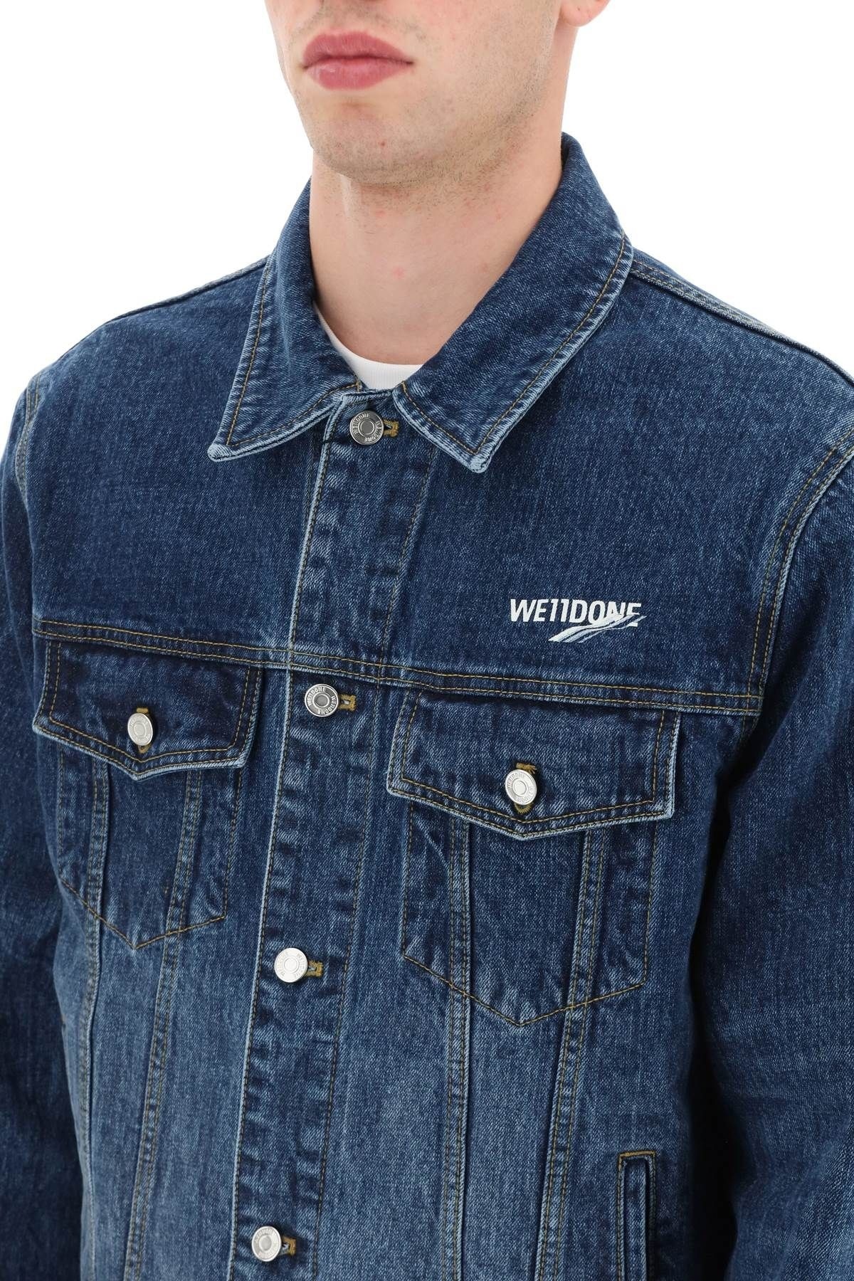 REGULAR FIT DENIM JACKET WE11DONE - 9