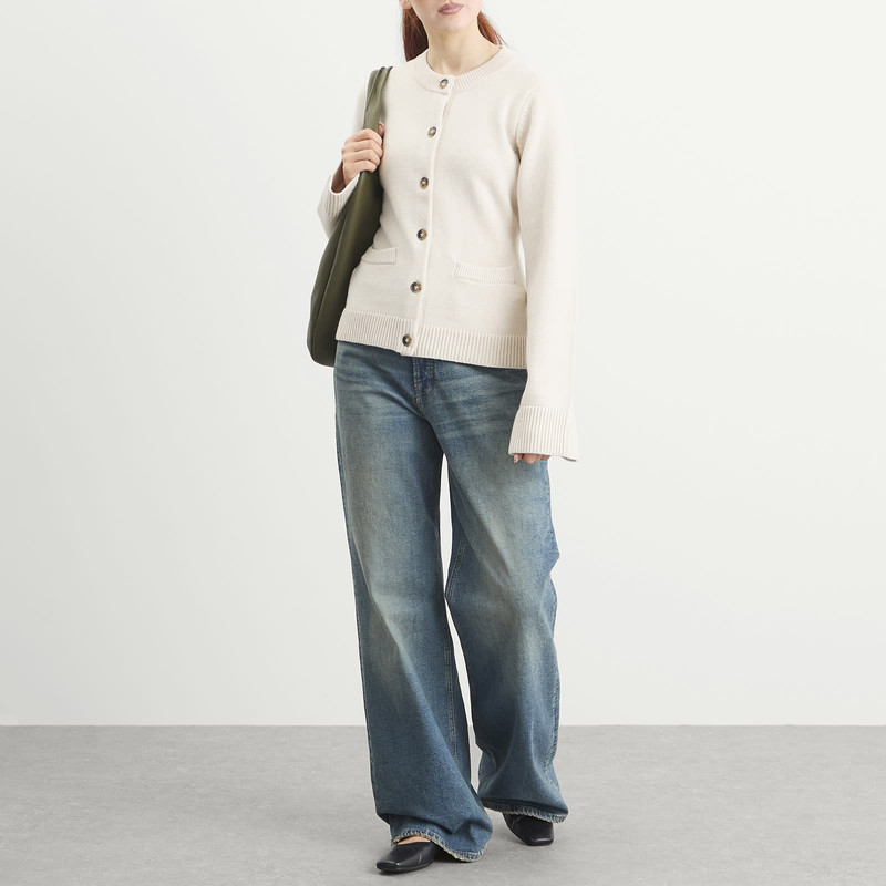 GOOD AMERICAN Good American Button Front Knit Cardigan outlook