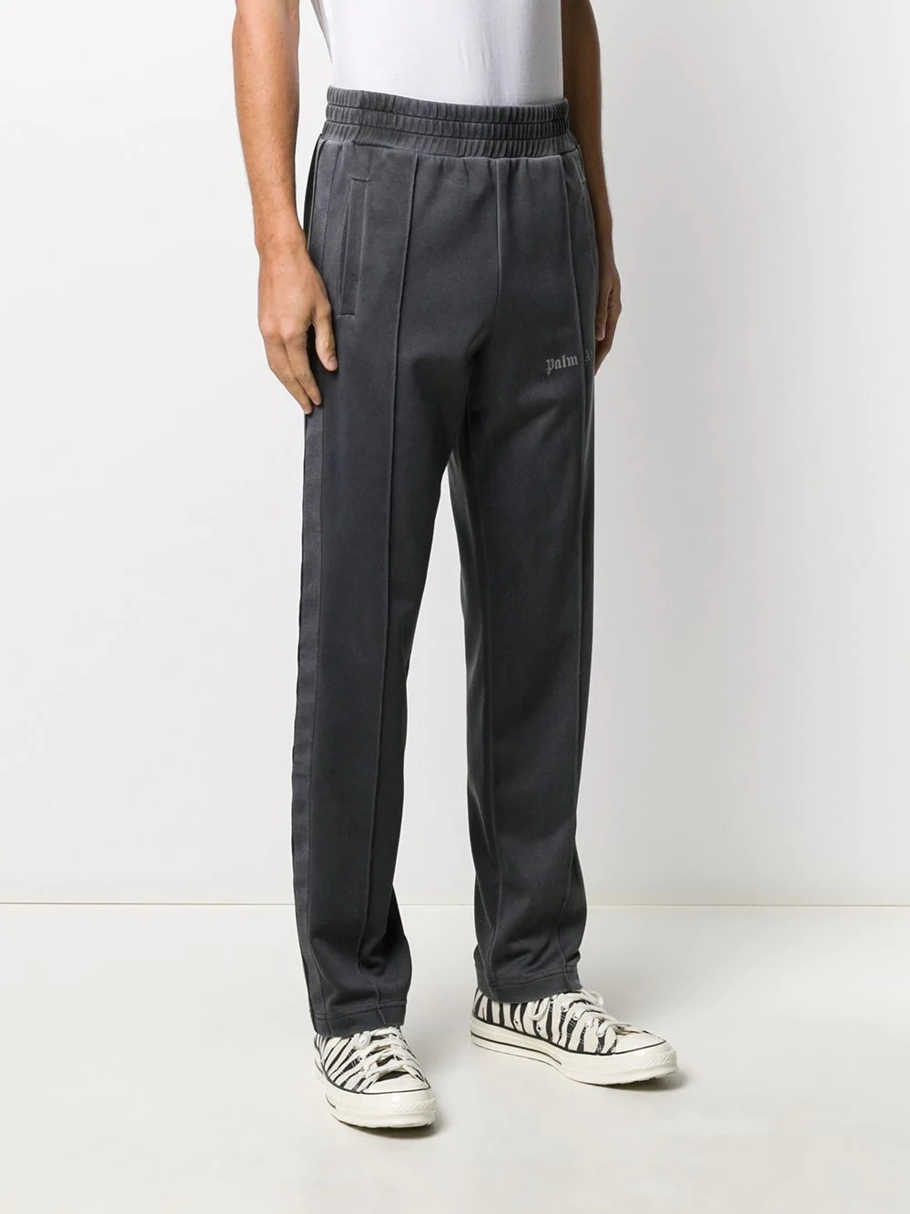 crocodile-printed track pants - 3