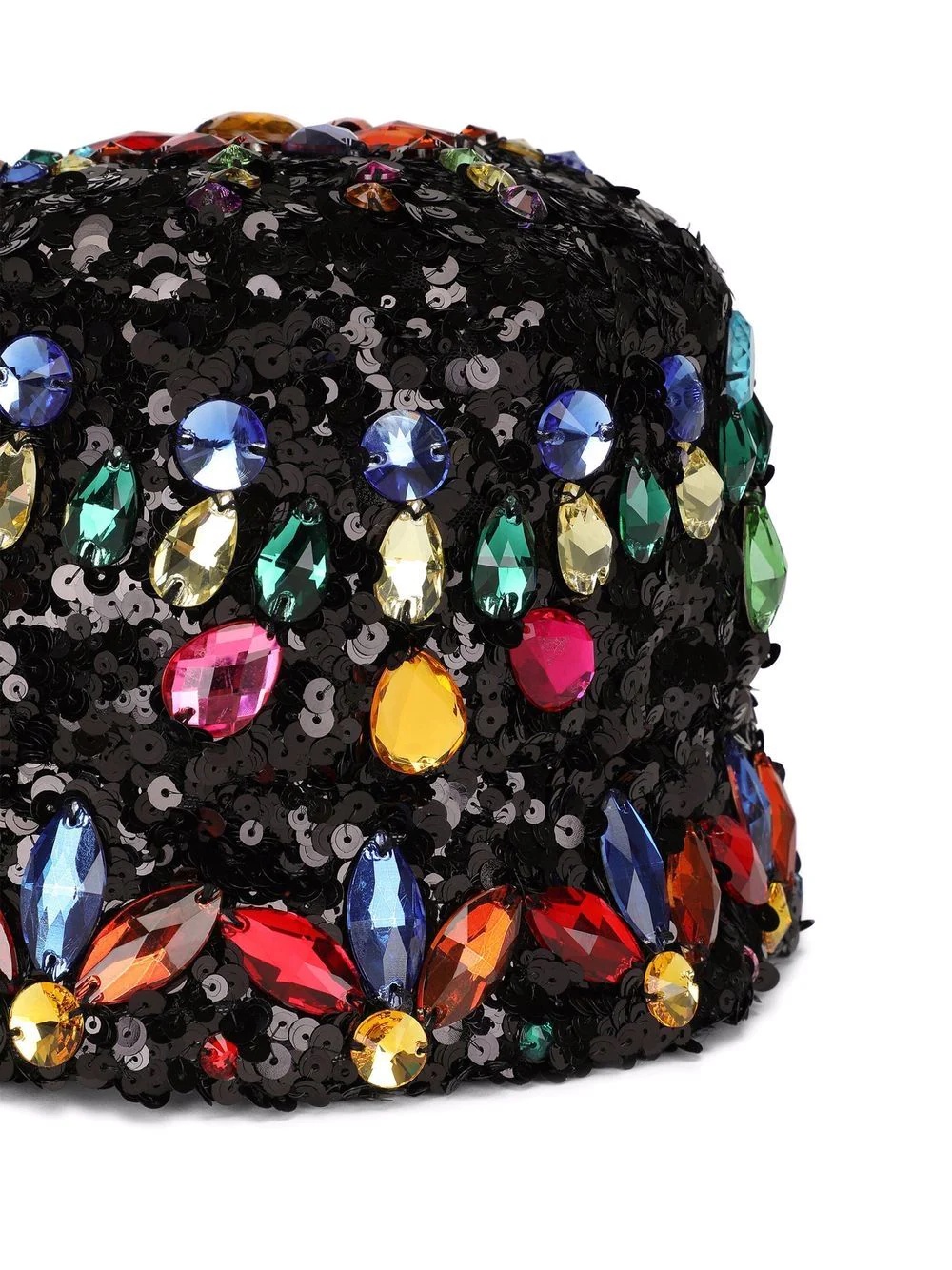 sequinned gemstone-embellished bucket hat - 2