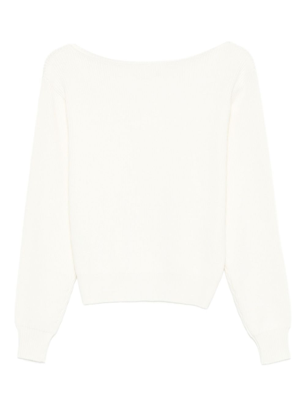 boat-neck ribbed sweater - 2