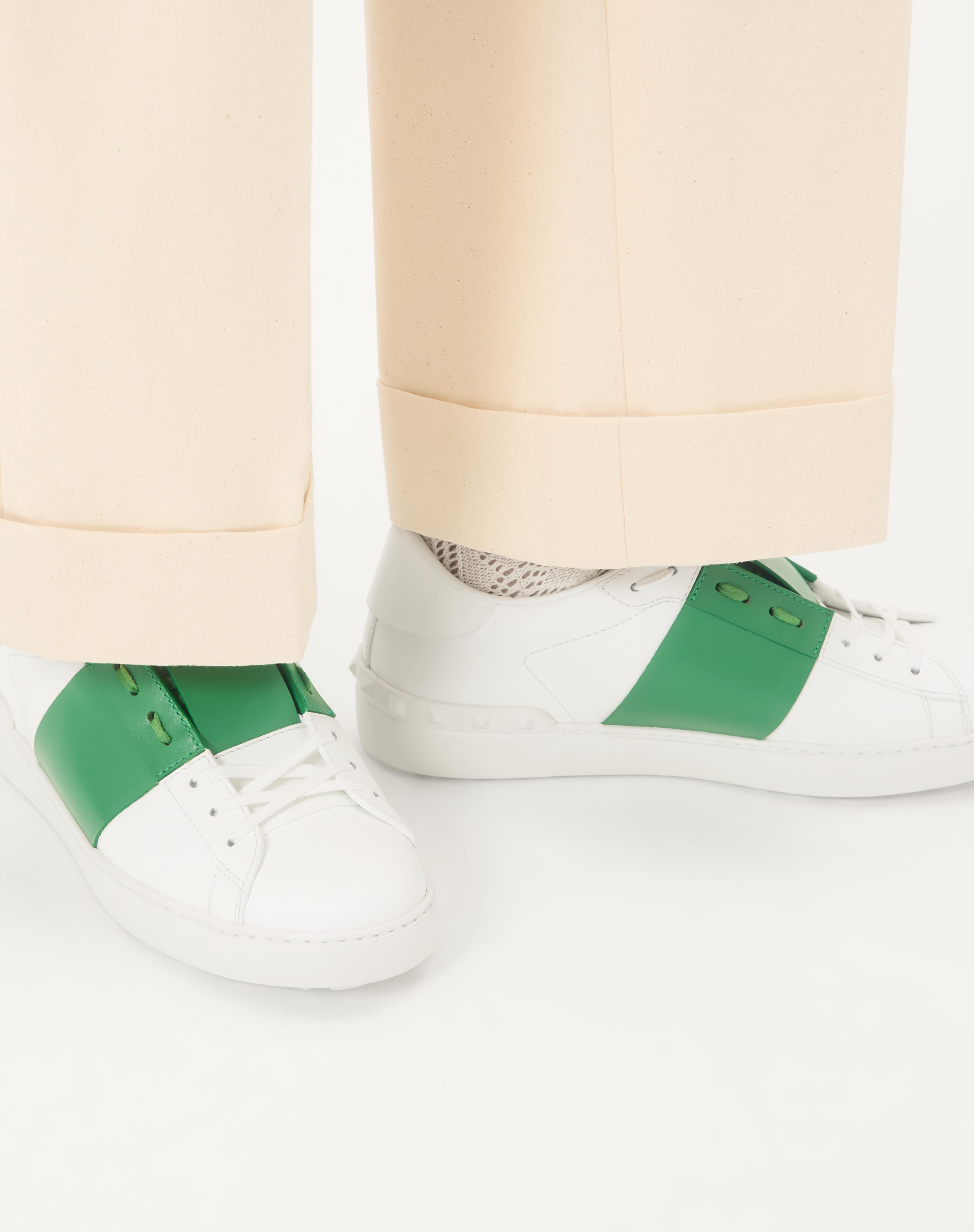 CALFSKIN OPEN SNEAKER - 2