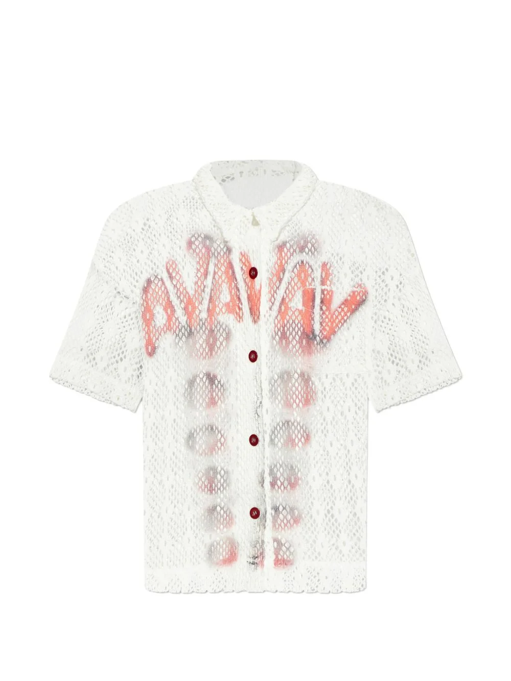 mesh button shirt - 1