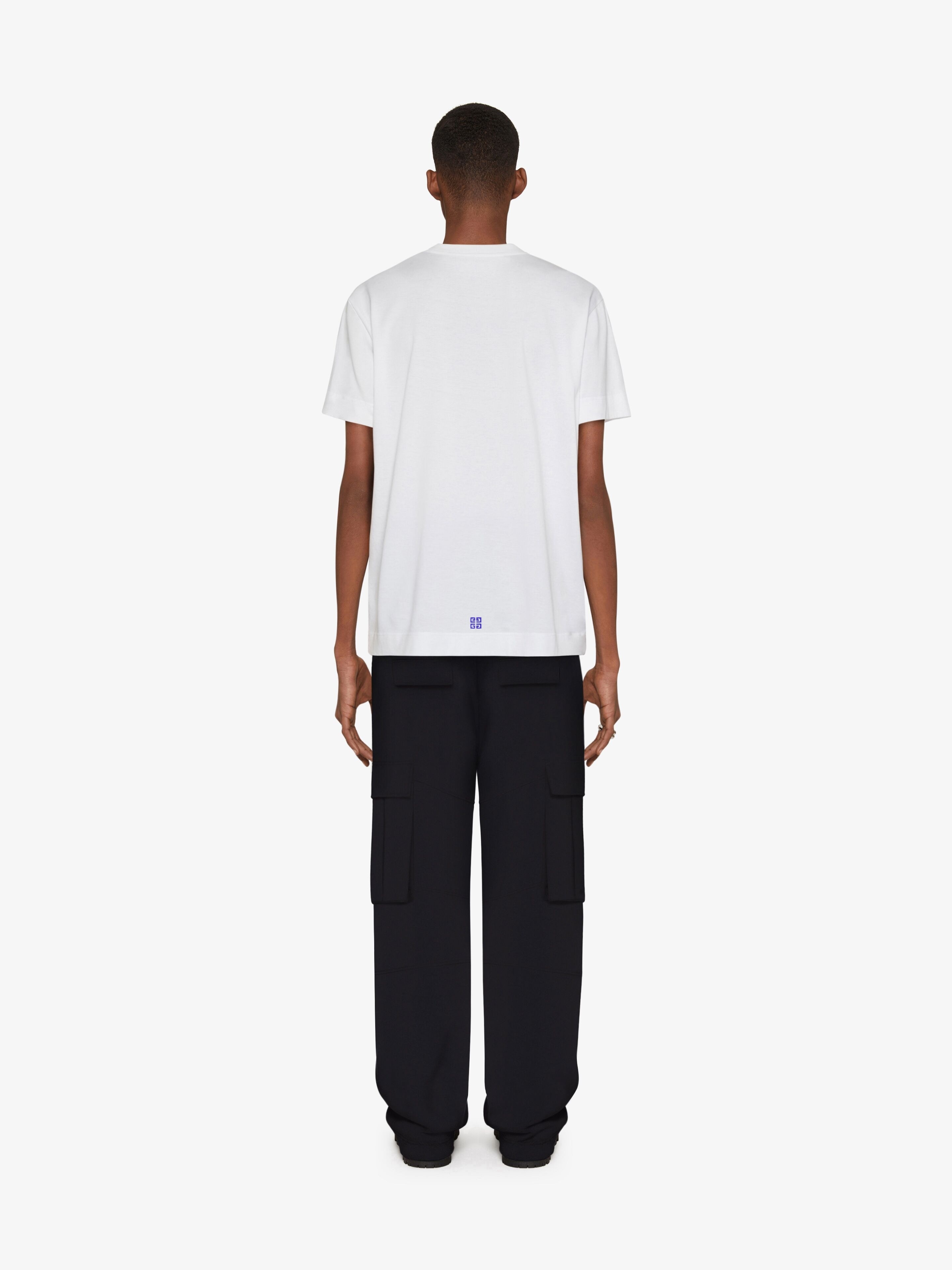 T-SHIRT IN COTTON WITH GIVENCHY HORSE PRINT - 4