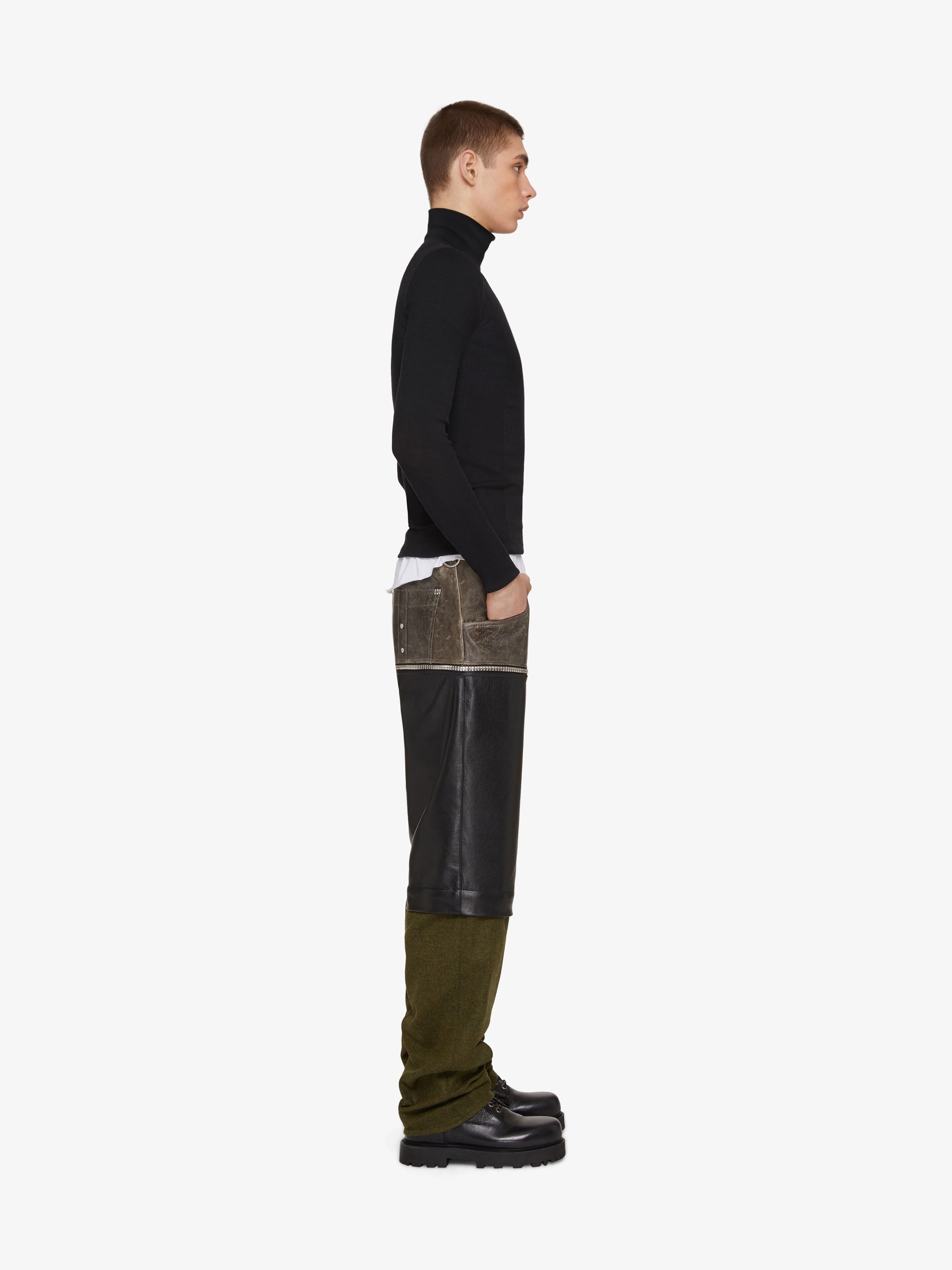 MOCK NECK SWEATER IN TUBULAR KNIT - 3