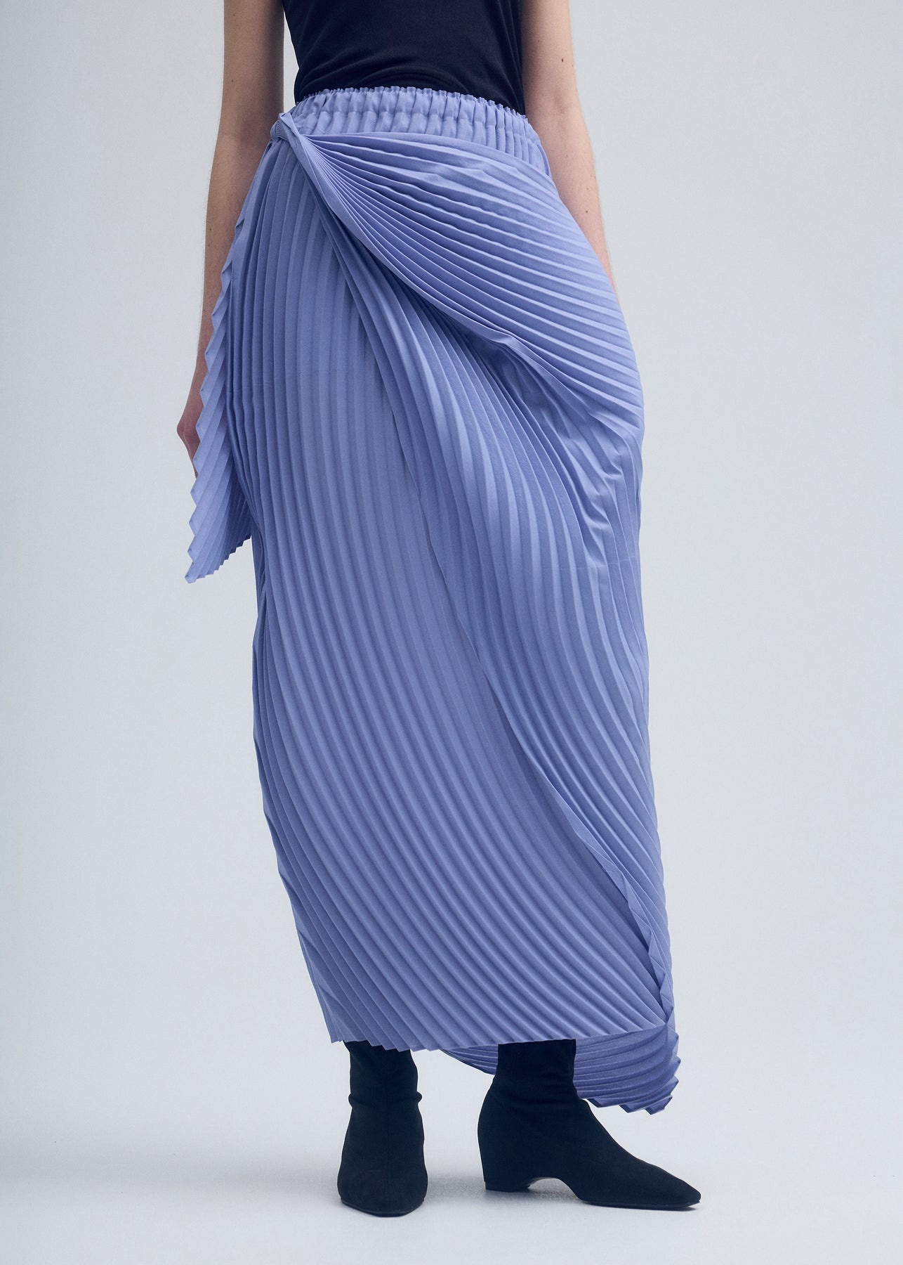 WRAPPED PLEATS SKIRT - 3