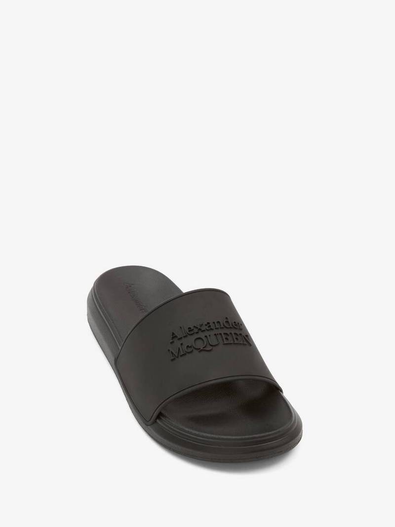 Alexander McQueen Alexander Mcqueen Pool Slide in Black outlook