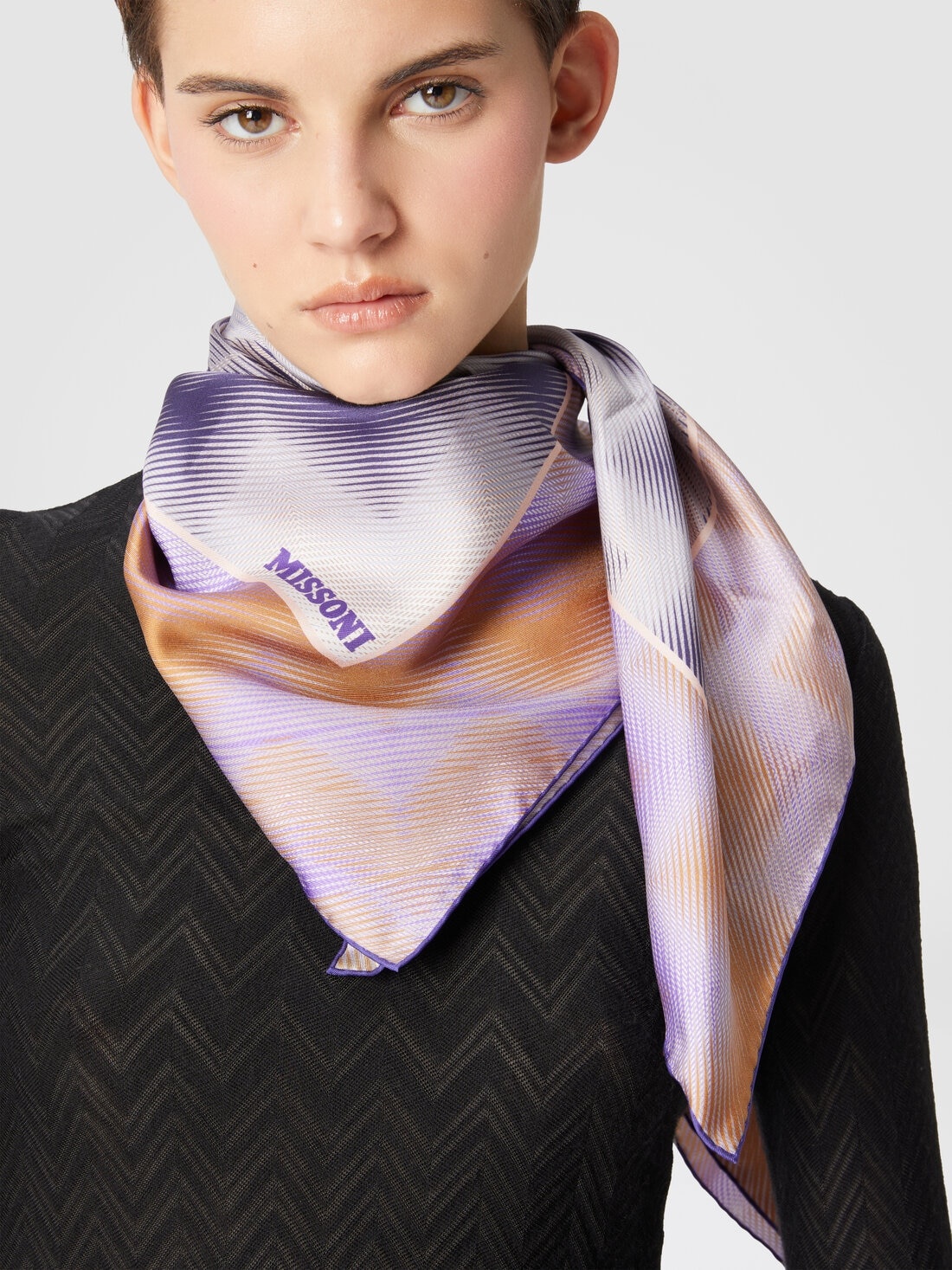 Flamed silk scarf - 3