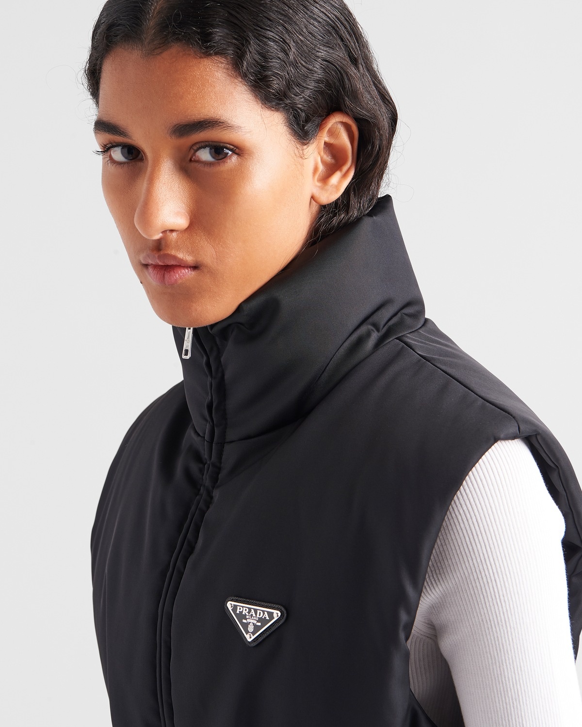 Re-Nylon down vest - 4