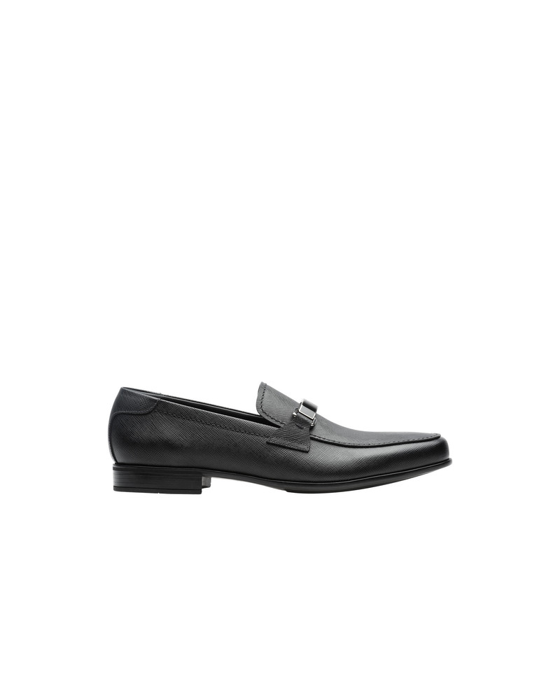 Prada Saffiano leather loafers outlook