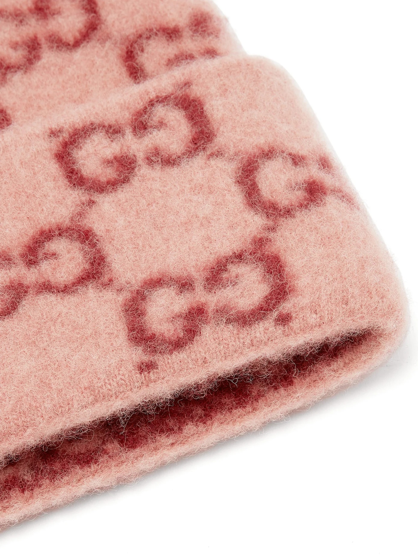 GG logo-jacquard wool beanie hat - 5