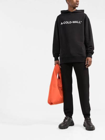 A-COLD-WALL* logo-print pullover hoodie outlook