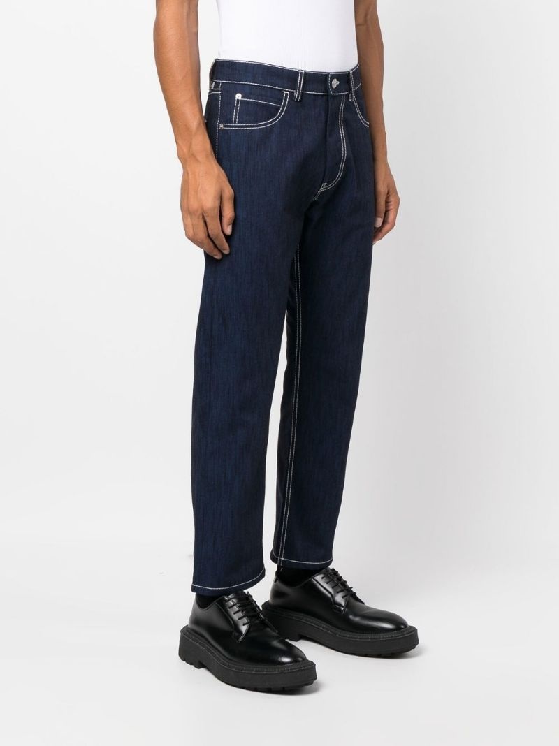 mid-rise straight-leg jeans - 3
