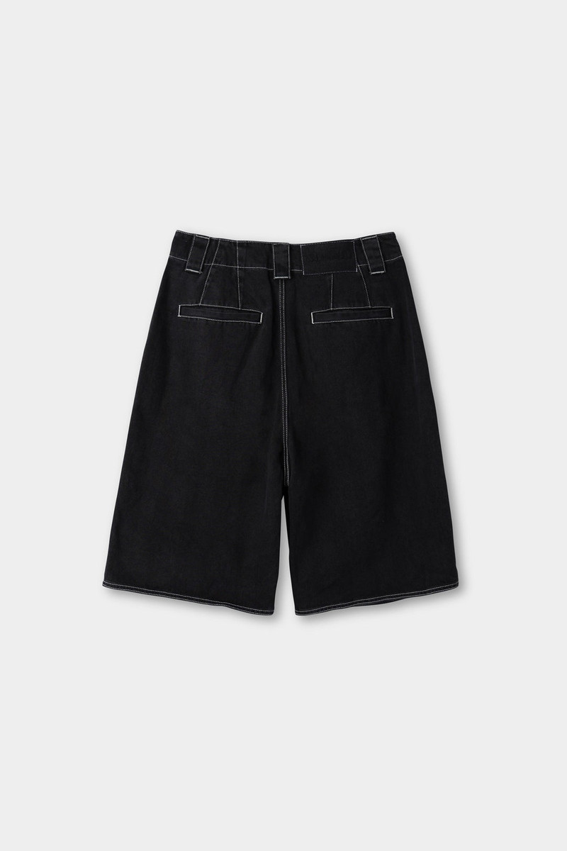 SUNNEI SHORT RIC PANTS / washed denim / black outlook