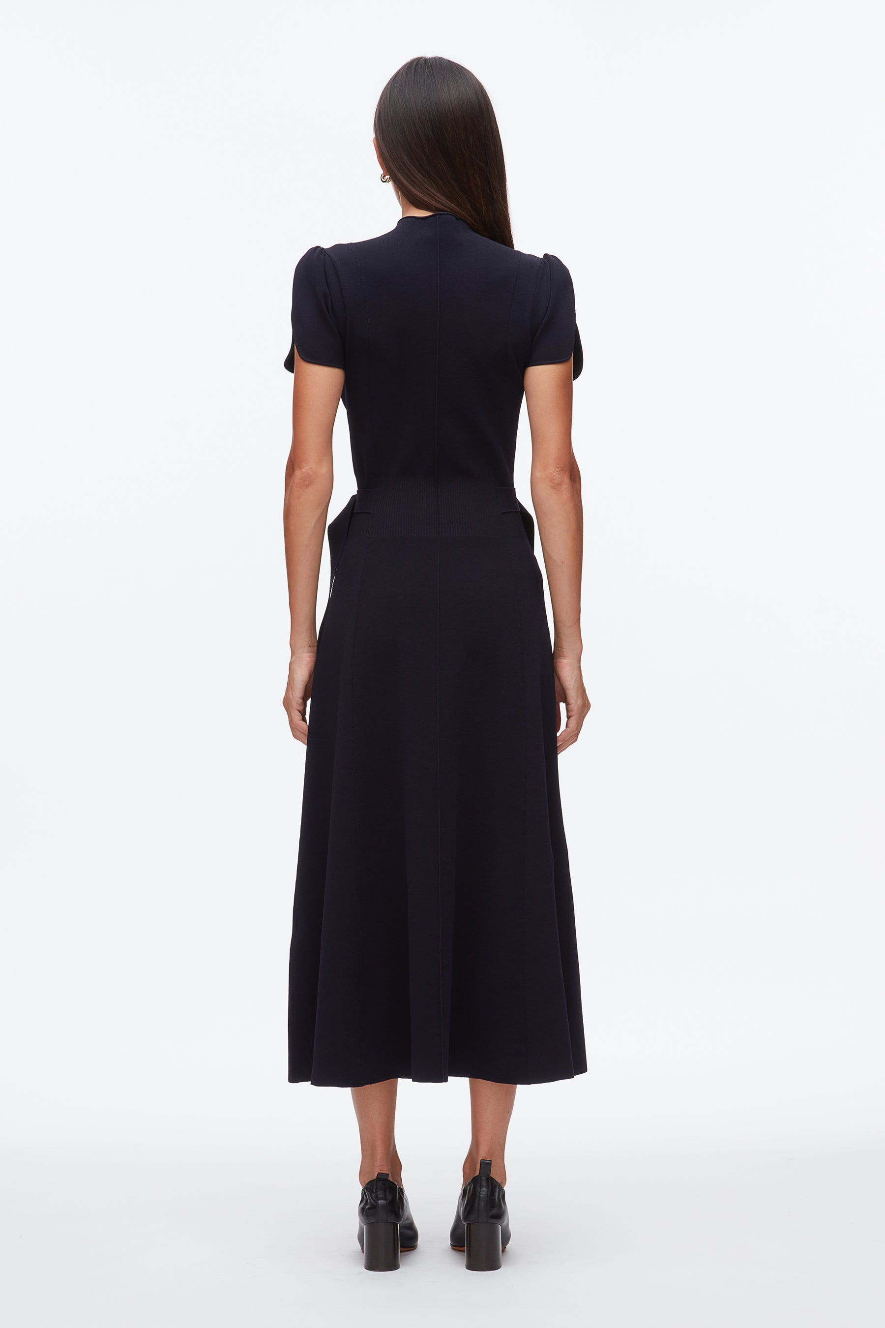 Compact Rib Tulip Dress - 4