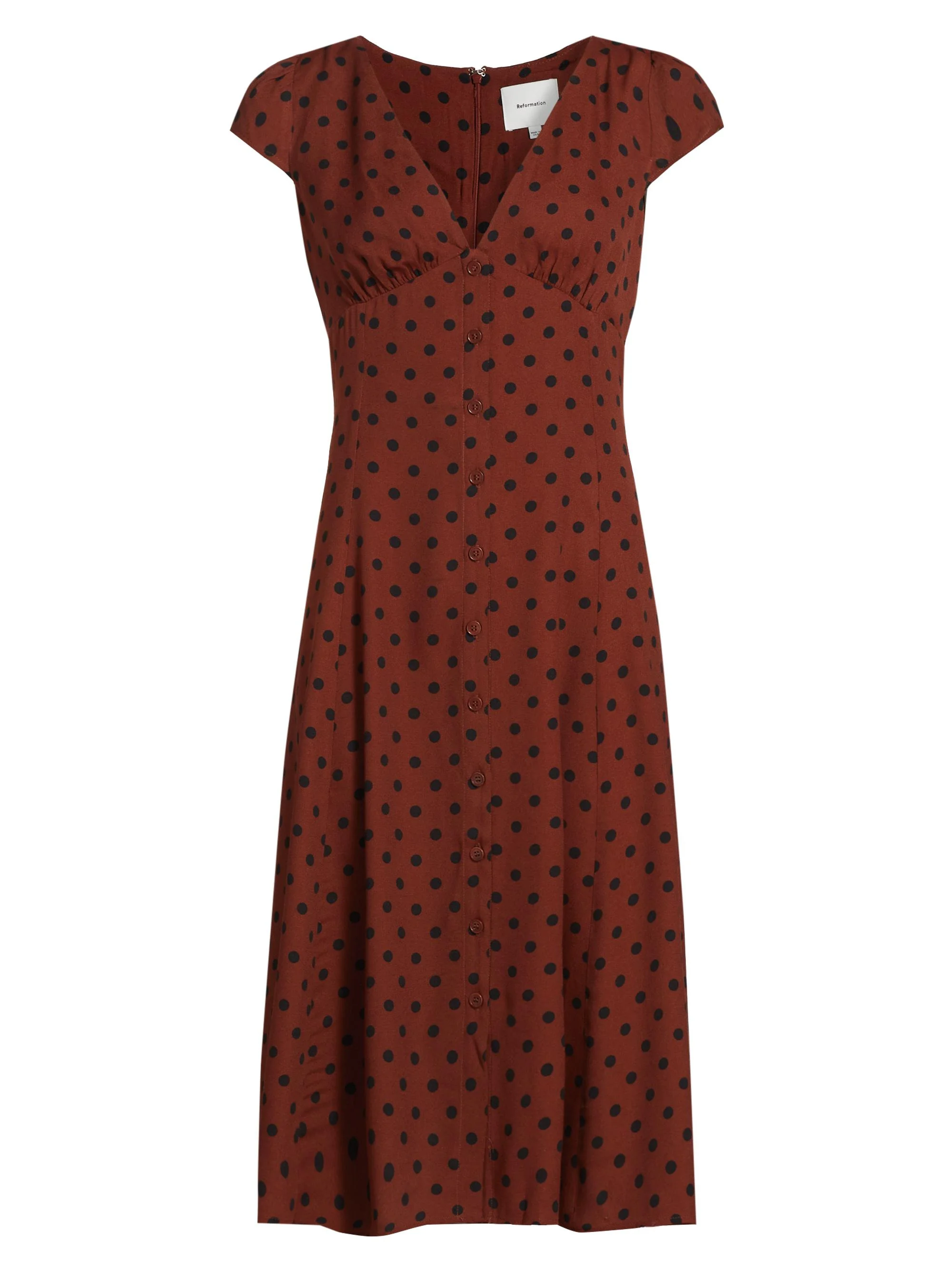 Women's Wilda Polka-Dot Dress - Fig Jam Dot - 1