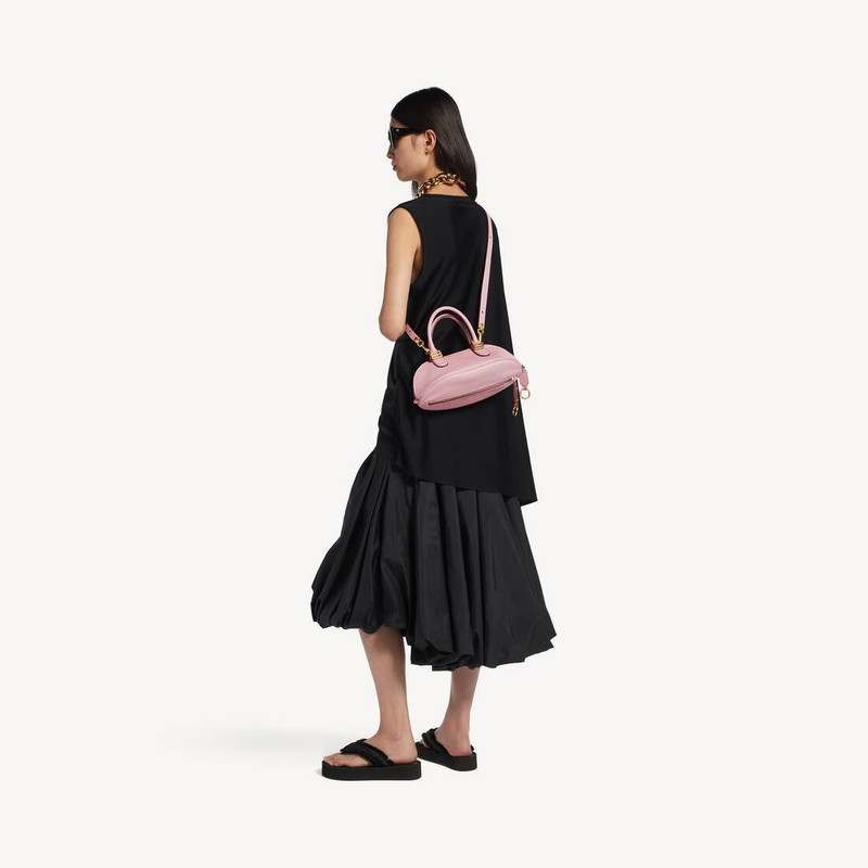 BALENCIAGA Women's Bolero Bowling Bag Mini in Pink/moka outlook