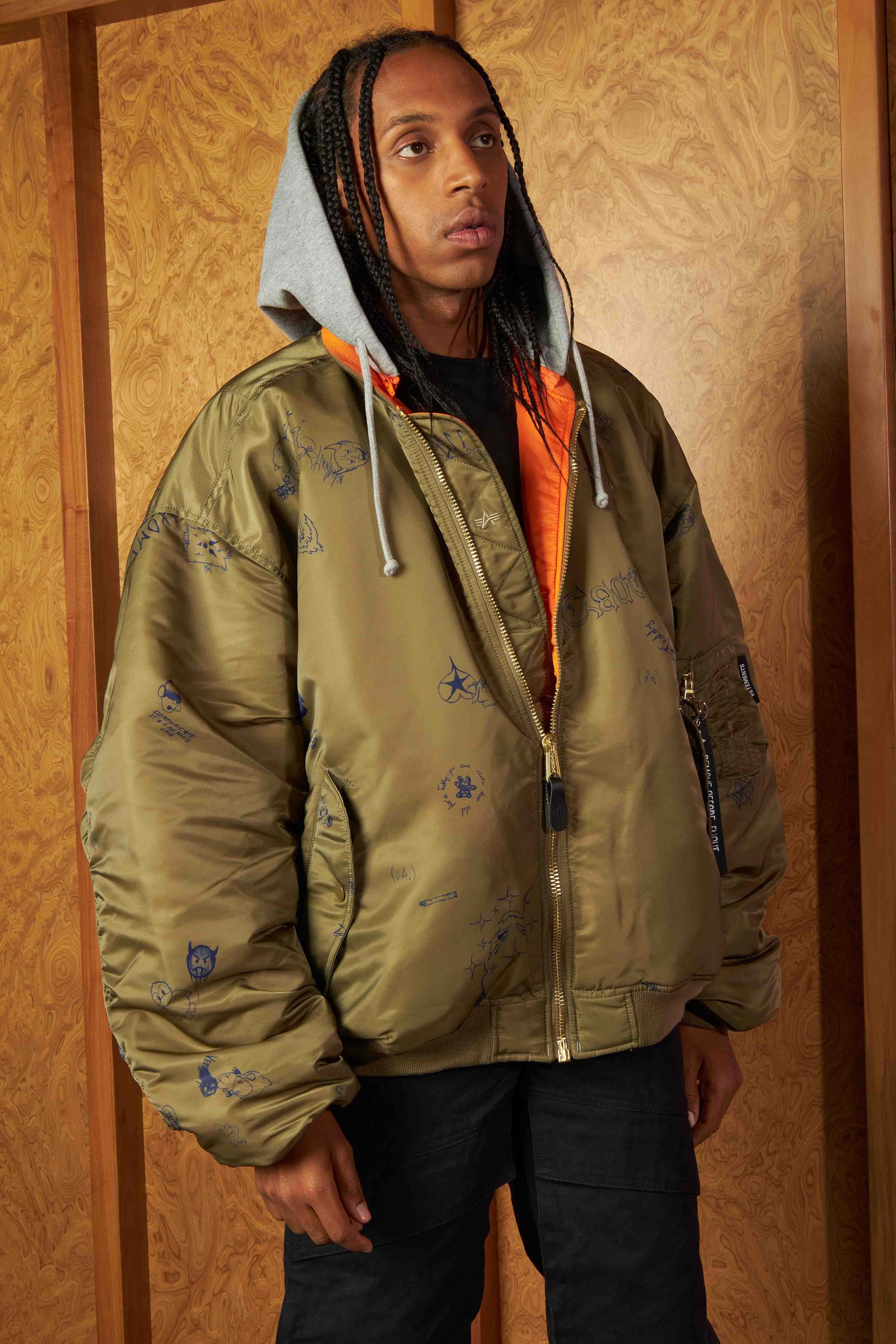 ゆ　5/6 【モード】Doodle paint big jacket ゆ 5/6 【モード】Doodle paint big jacket Doodle Paint Big