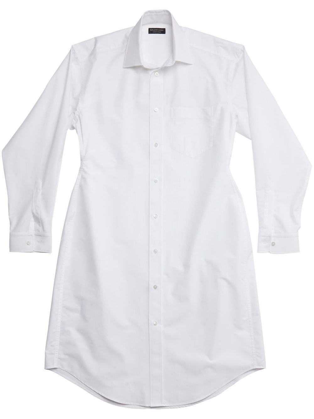 ワンピース Balenciaga White poplin shirt dress BALENCIAGA Paneled cotton-poplin shirt dress | NET-A-PORTER