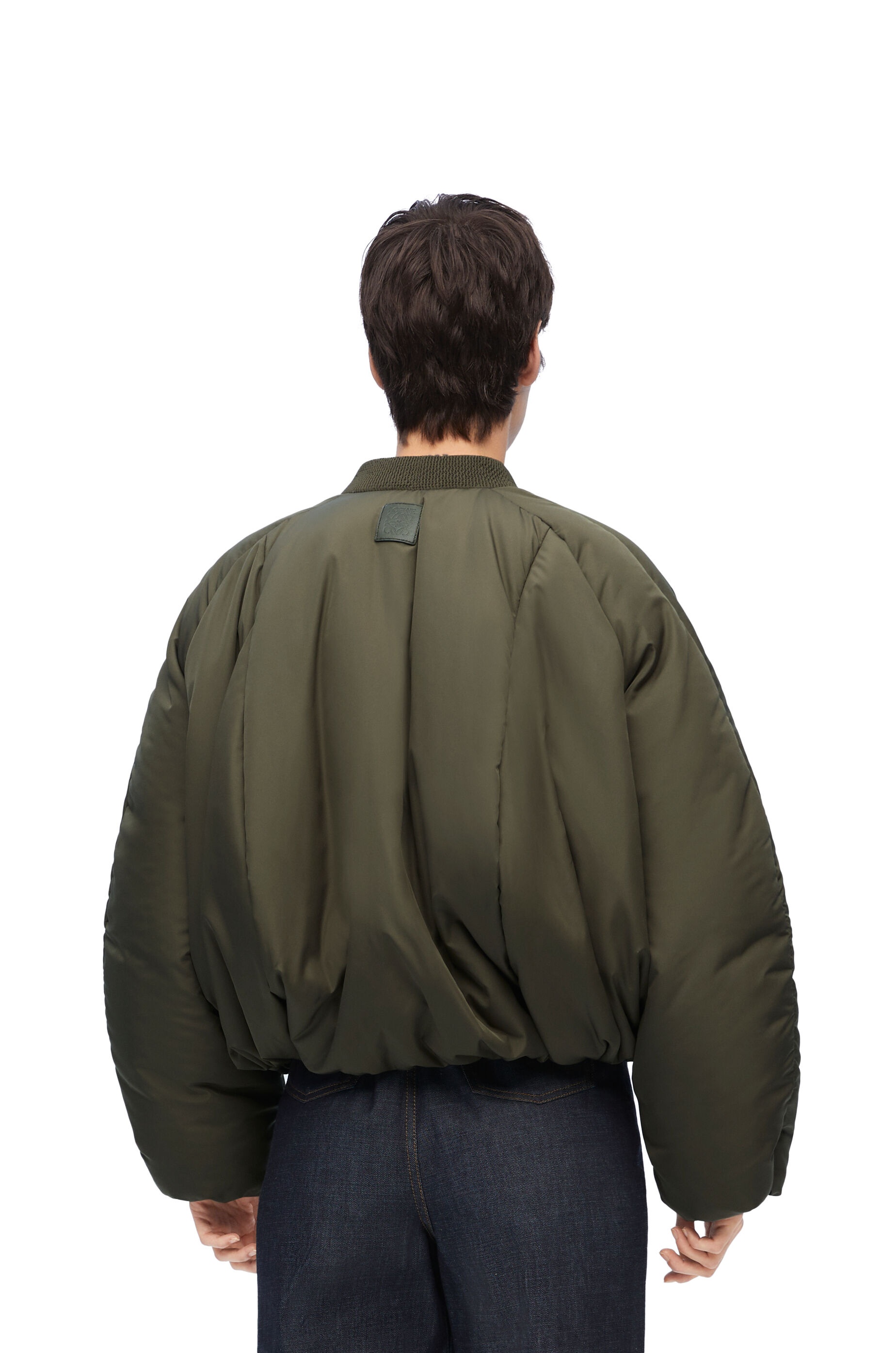 【国内発送】LOEWE ジャケット Oversized shell bomber jacket Loewe Leather-trimmed padded shell bomber jacket