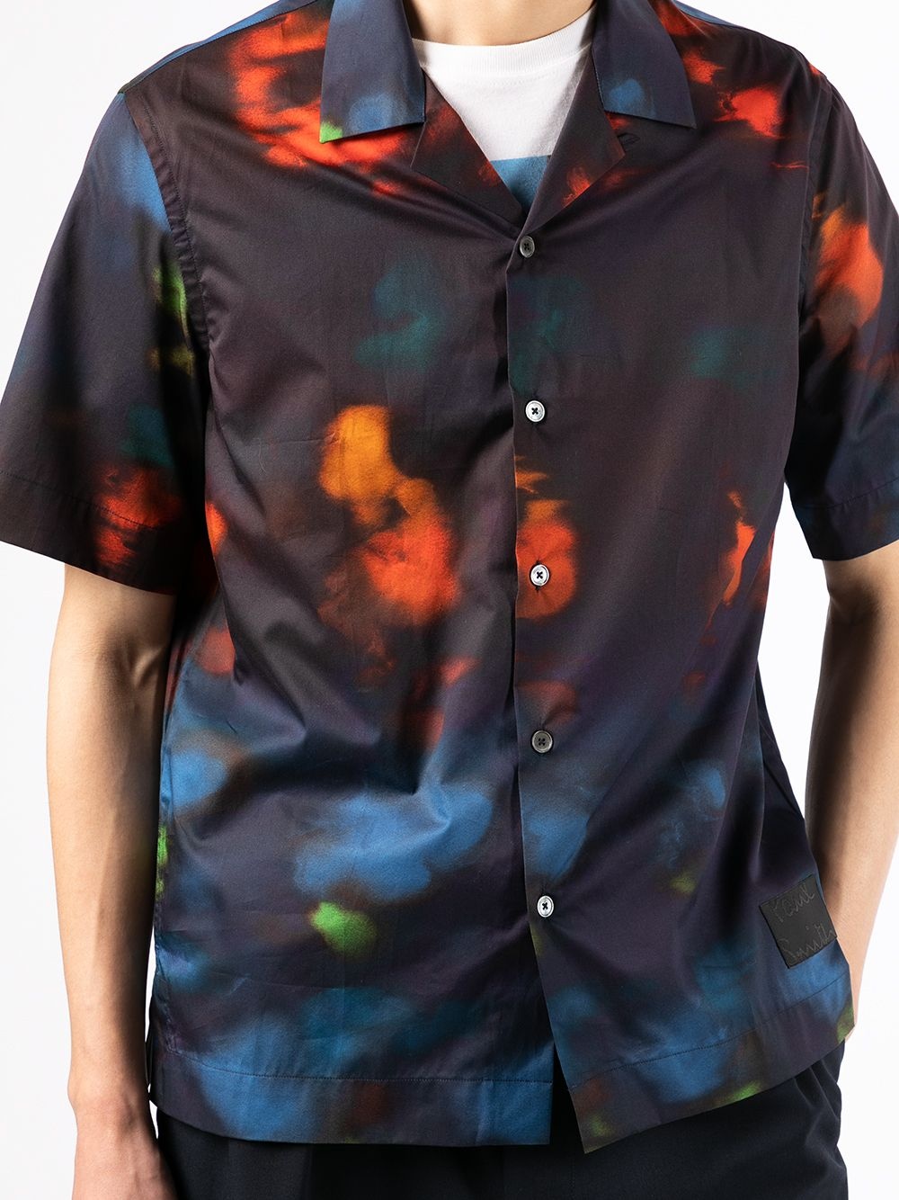 dyed effect cotton shirt - 5