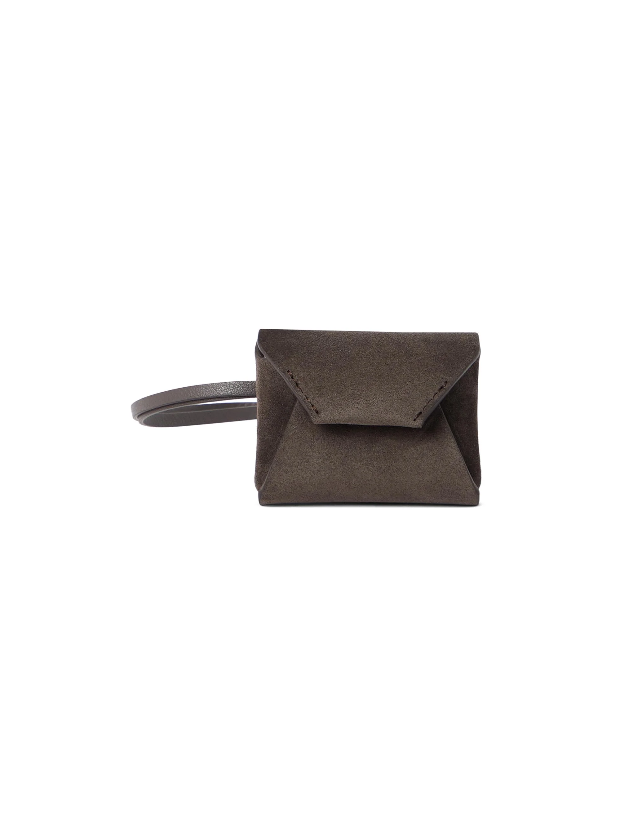 Women's Suede Bag Charm - Rust Brown - 1