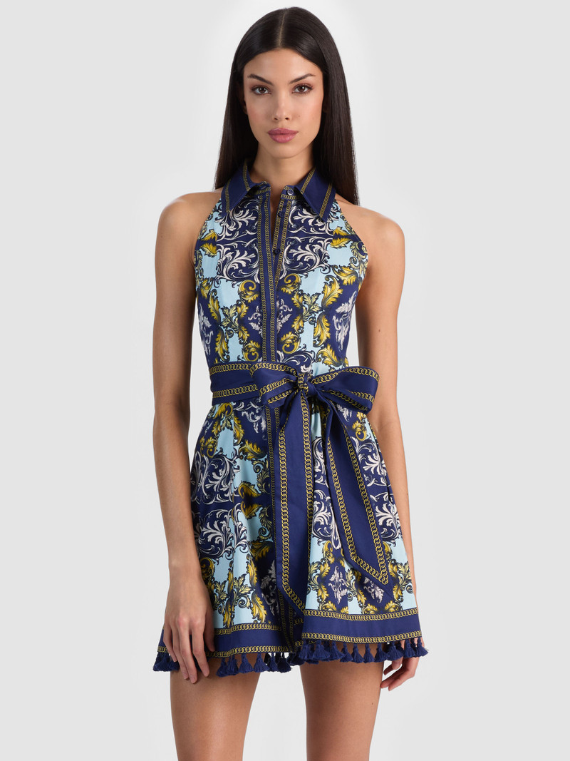 LUCY SLEEVELESS MINI SHIRT DRESS 5