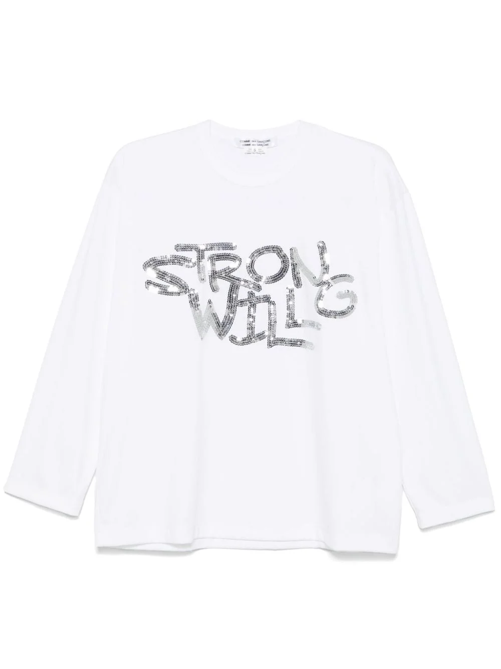 sequin-embellished T-shirt - 1