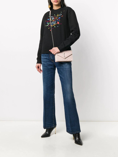 SAINT LAURENT Love 1983 embroidered sweatshirt outlook