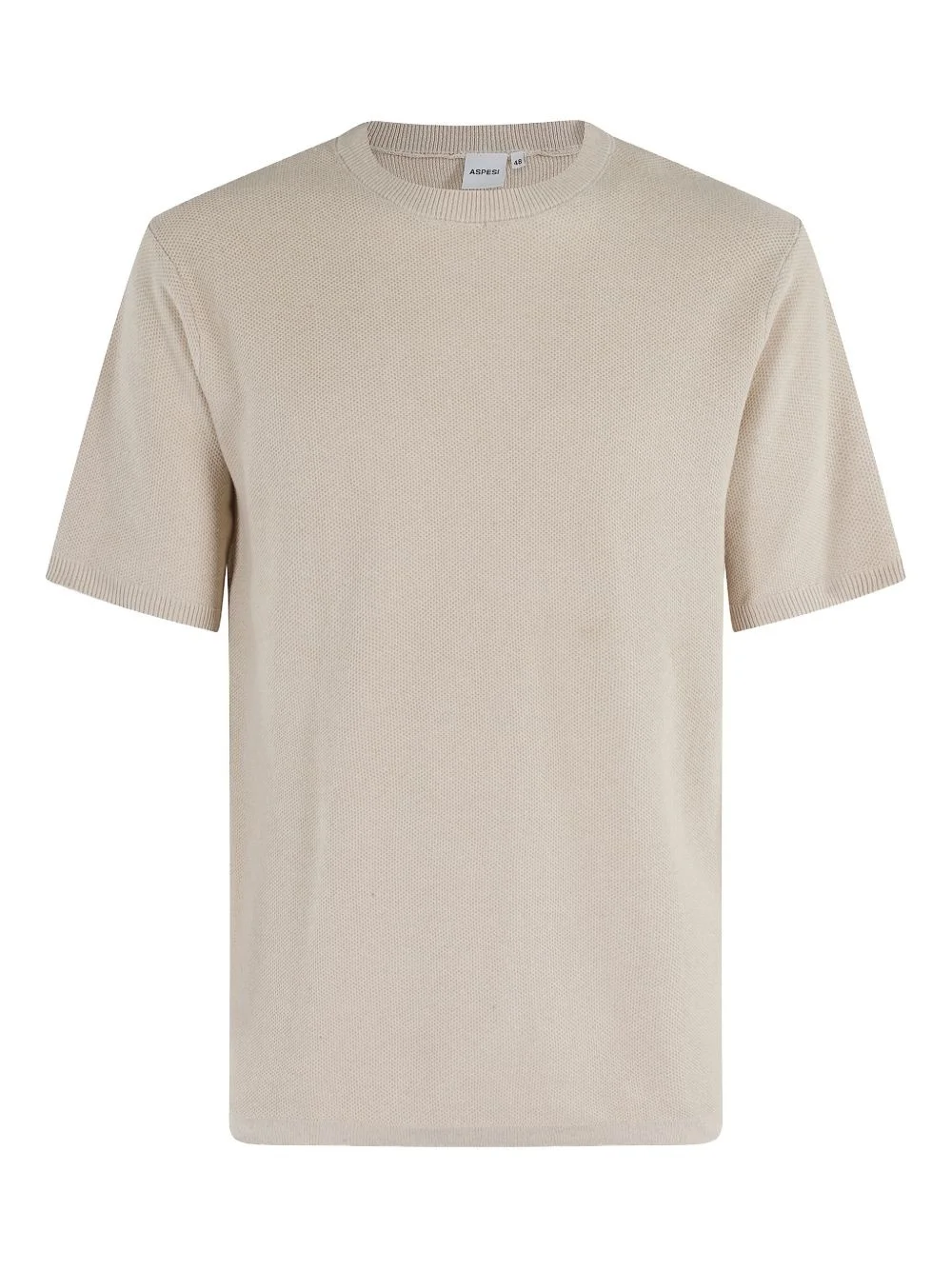 knitted cotton T-shirt - 1